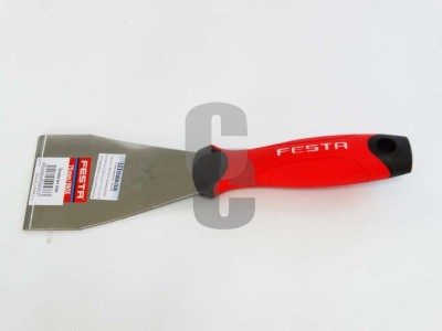 Шпакла - стъргалка 75мм. неръждаема с 2к дръжка